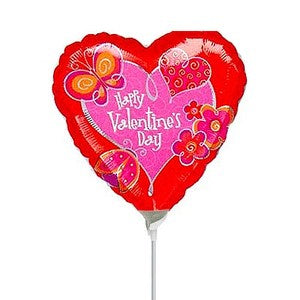 Garden Valentine Mini Shape Balloon 4in Fashion