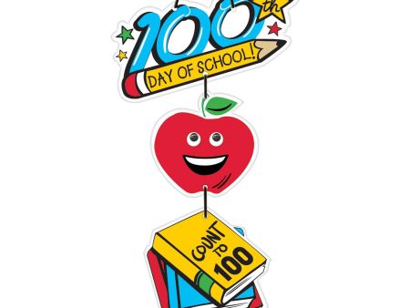 100th Day Of School Hanging Sign Decoration Online