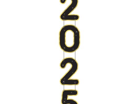 2025 New Year’s Jumbo Hanging Decoration 60in X 10in Online Hot Sale