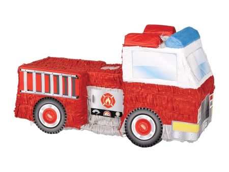 Conventional Fire Truck 3D Piñata Supply