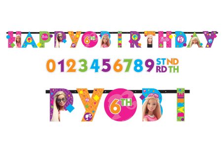 Barbie Sparkle Add An Age Jumbo Letter Banner Cheap