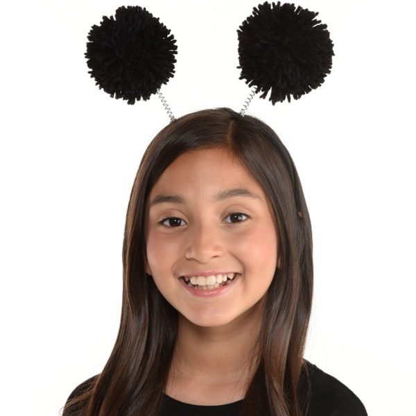 Black Headbopper Pom Pom on Sale