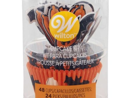 Standard Cupcake Liners - Skull, Bat and Pumpkin Online Hot Sale