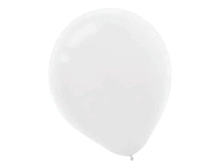 White Latex Balloons 12in, 15pcs For Sale