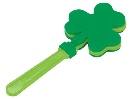 St.Patrick s Day Shamrock Hand Clapper 12pcs Online now