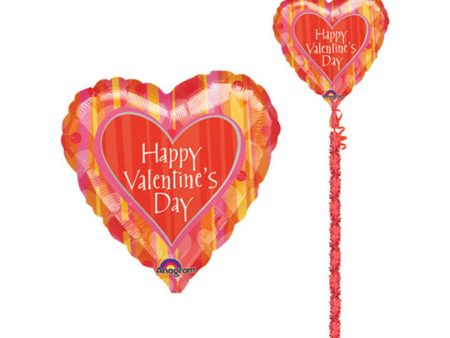 Valentine Orange Crush Garland Tail Balloon 29in Online now