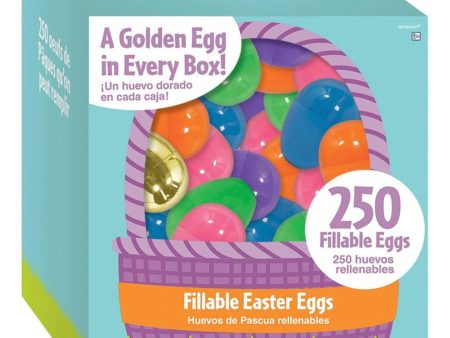 Fillable Plastic Easter Eggs 250pcs For Sale