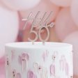 50th Happy Birthday Mini Cake Topper on Sale