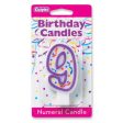 Candles - Numeral 9, 3 H, For Discount