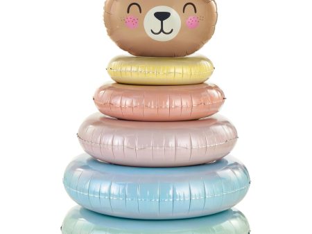 Bear Stacker Large Foil Balloon 32in For Sale