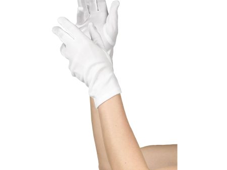 White Women s Short Gloves Discount