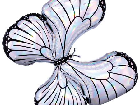 Butterfly Iridescent SuperShape Balloon 76x66cm Supply