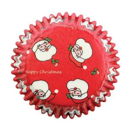 Mini Cupcake Liners - Christmas Santa Hot on Sale