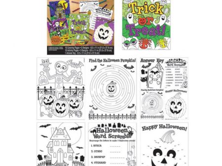 Halloween Coloring Sheets 30pages For Sale