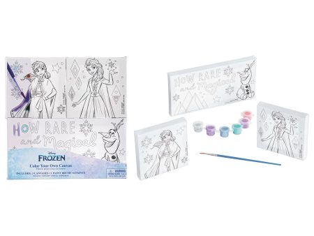 Disney Frozen Colour Your Own Canvas Set 3pcs Hot on Sale