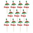 Christmas Snowman Party Picks 2.50in, 36pcs Fashion