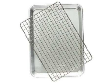 Quarter Sheet with Oven-Safe Nonstick Grid on Sale