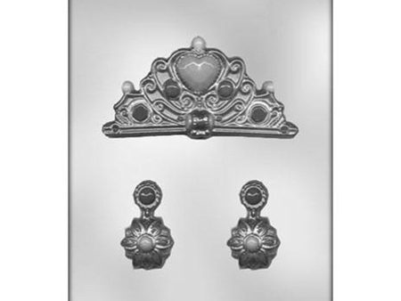 Chocolate Mold - Crown & Earrings For Sale