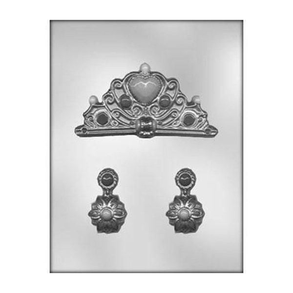 Chocolate Mold - Crown & Earrings For Sale