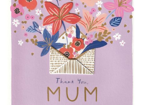 Thank You Mum Floral Mothers Day Greeting Card Online Sale