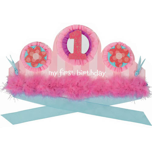 1st Birthday Girl Specialty Crown Hot on Sale