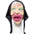 Adult Bee Stung Nun Full Head Latex Mask Sale