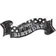 Black & White Chalkboard Birthday SuperShape Balloon Hot on Sale