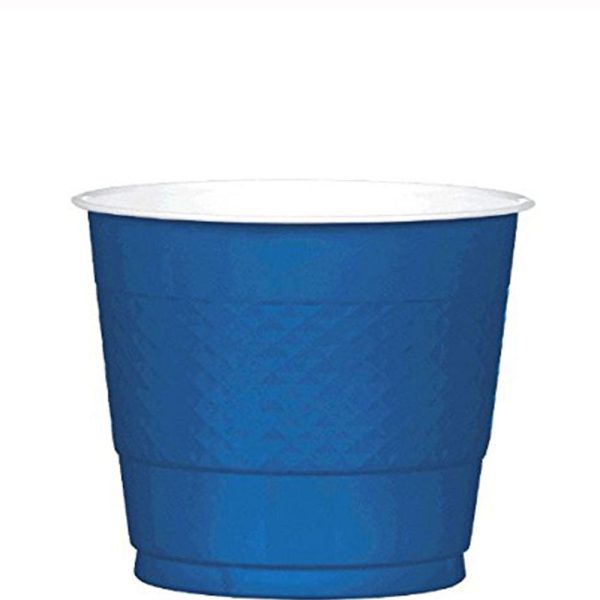 Bright Royal Blue Plastic Cup 9oz, 20pcs Sale