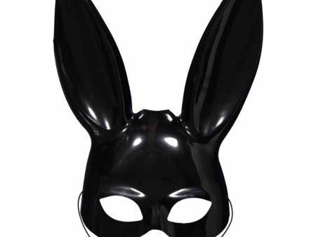 Adult Half Black Bunny Mask One Size Sale