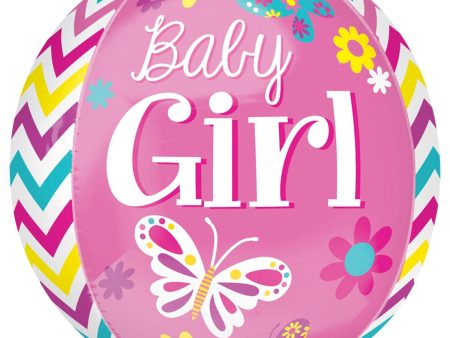 Beautiful Baby Girl Orbz Balloon 38x40cm Discount