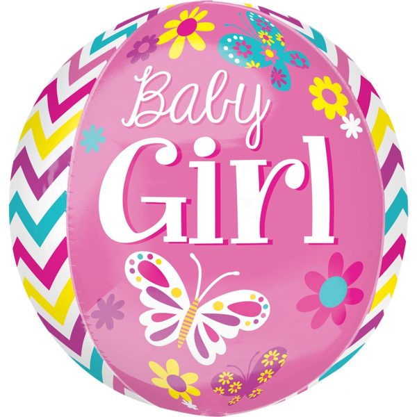 Beautiful Baby Girl Orbz Balloon 38x40cm Discount