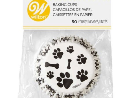 Standard Cupcake Liners - Dog Paws and Bones For Sale