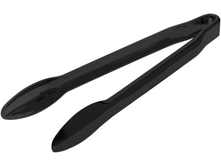 Jet Black Package Serving Plastic Tongs 2pcs Online