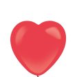 Apple Red Heart Standard Latex Balloons 50pcs Fashion