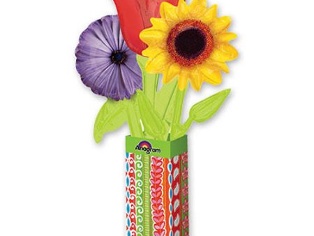 Wild Flower Balloon Bouquet 11 x 29in Sale