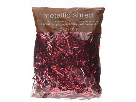 Red Metallic Shred 2oz For Cheap