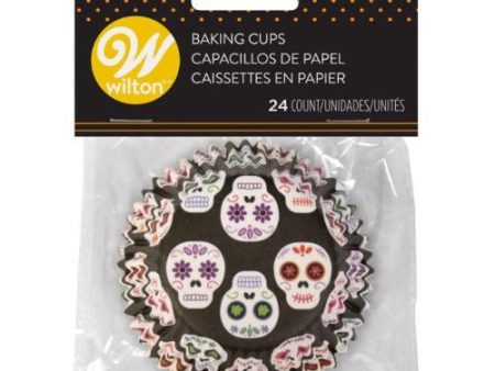 Standard Cupcake Liners - Day Of The Dead Halloween on Sale