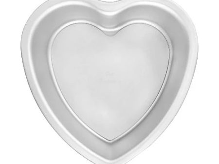 Removable Bottom Heart Cake Pan -  8  x 3  Discount