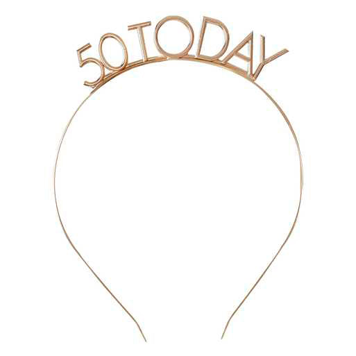 50th Today Golden Age Birthday Headband Fashion