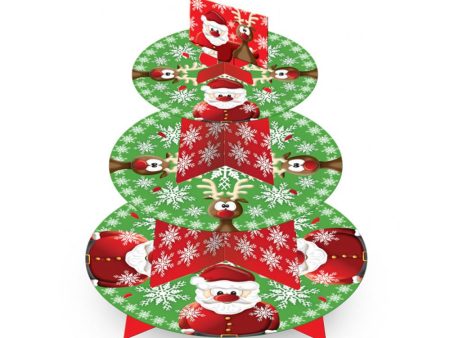 Christmas 3 Tier Cake Stand Fashion