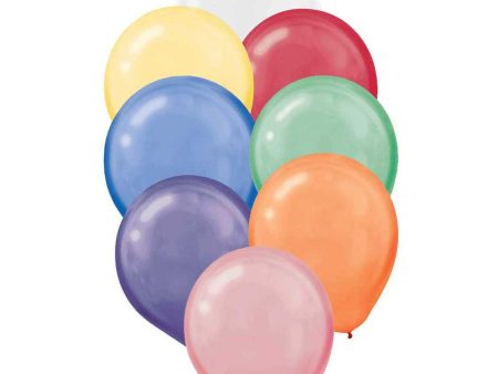 Assorted Pearlized Latex Balloons 12in, 10pcs Hot on Sale