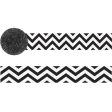 Black And White Chevron Crepe Streamer 81ft Online