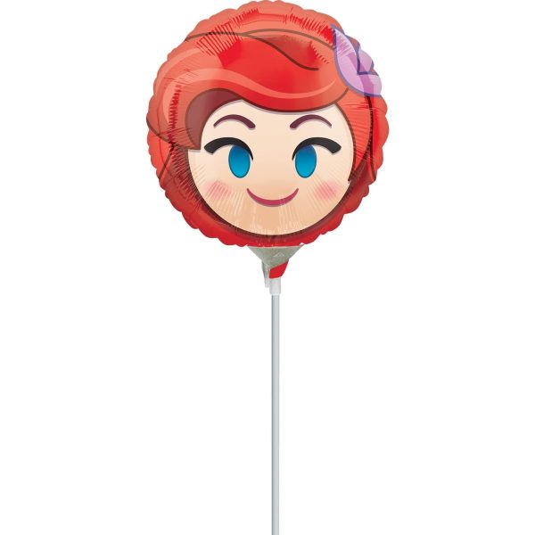 Ariel Emoji Foil Balloon 22cm Online Hot Sale