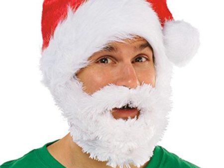 Velour Santa Hat With Plush Beard Discount