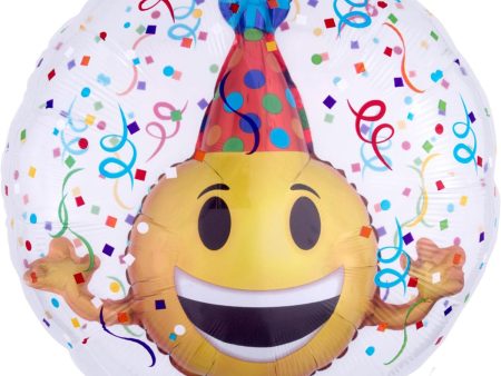 Emoticon Party Hat Insider Balloon 60cm For Discount