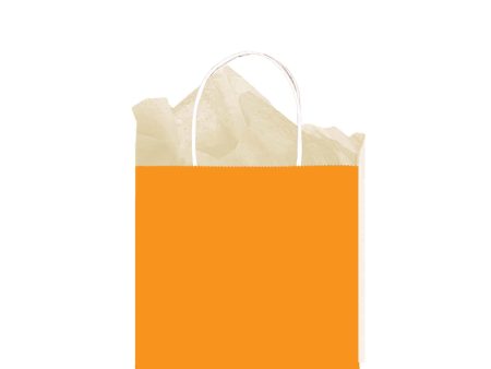 Orange Medium Kraft Bag Fashion