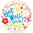 Get Well Message Foil Balloon 18in Supply