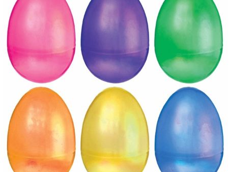 Pearlescent Fillable Large Eggs 6pcs Supply