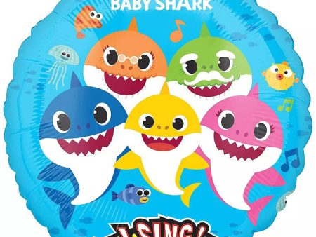 Baby Shark Sing-A-Tune Foil Balloon 71cm Online Hot Sale