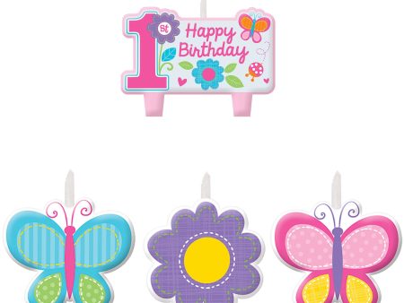 Sweet Birthday Girl Candle Set 4pcs Fashion